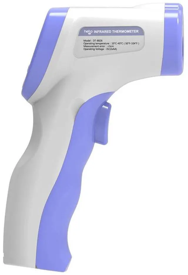 Alt view image 6 of 7 - No-Touch Infrared Digital Forehead Thermometer Baby Adult Body Temperature Gun