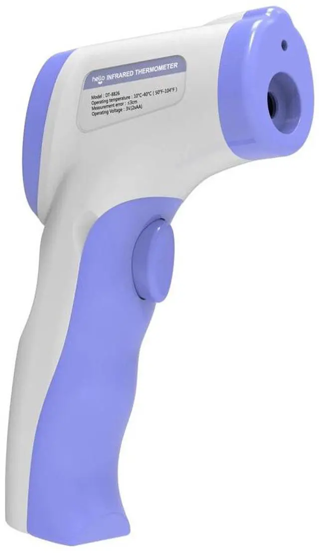 Alt view image 2 of 7 - No-Touch Infrared Digital Forehead Thermometer Baby Adult Body Temperature Gun