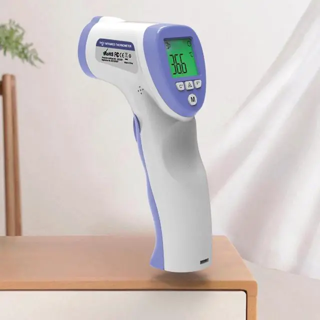 Alt view image 5 of 7 - No-Touch Infrared Digital Forehead Thermometer Baby Adult Body Temperature Gun
