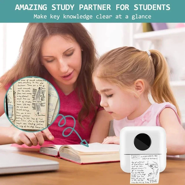 Alt view image 6 of 7 - Wireless Bluetooth Portable Pocket Mini Thermal Photo Printer Inkless Printing