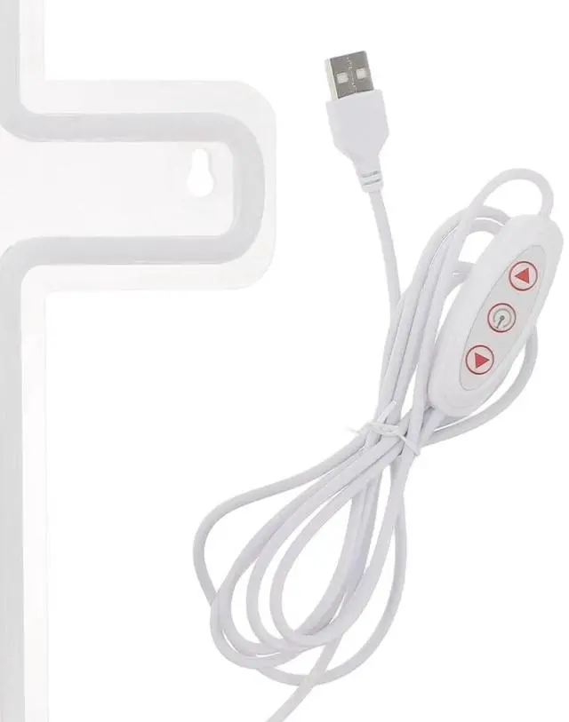Alt view image 7 of 7 - LED Cross Light USB Plug-in Light Adjustable Acrylic Cross Sign Light