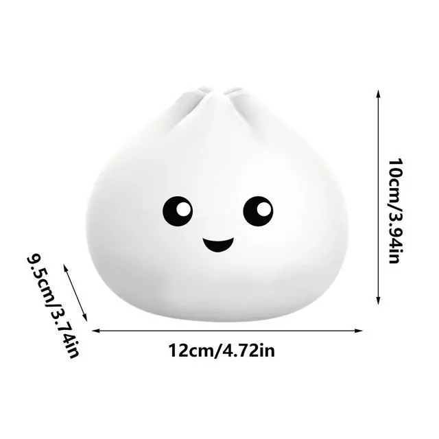 Alt view image 5 of 7 - Silicone Night Light for Kids, Cute Lamp Dumpling Light Touch Lamp Birthday Gift