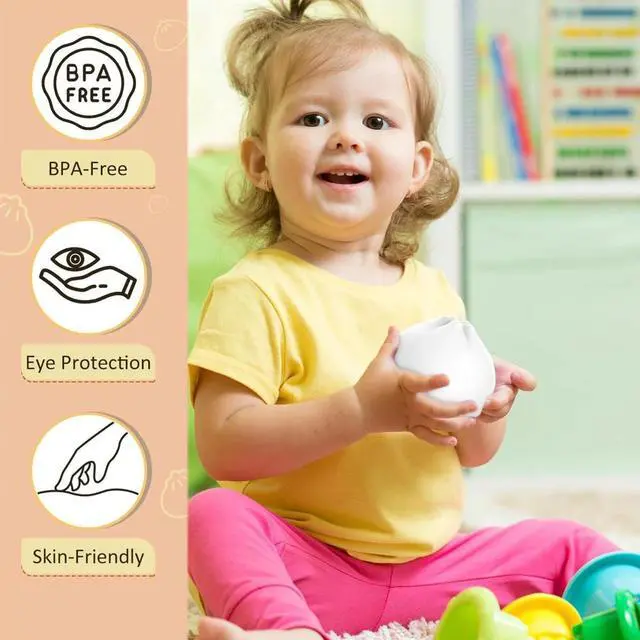 Alt view image 7 of 7 - Silicone Night Light for Kids, Cute Lamp Dumpling Light Touch Lamp Birthday Gift