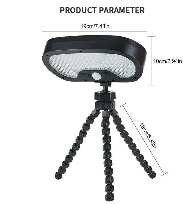 Alt view image 3 of 7 - Solar Motion Lights with Flexible Octopus Tripod Solar Powered Outdoor Light