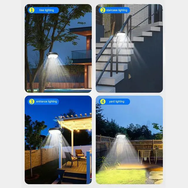 Alt view image 7 of 7 - Solar Motion Lights with Flexible Octopus Tripod Solar Powered Outdoor Light