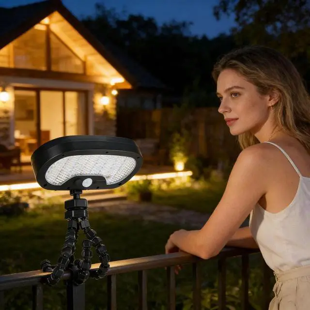 Alt view image 6 of 7 - Solar Motion Lights with Flexible Octopus Tripod Solar Powered Outdoor Light