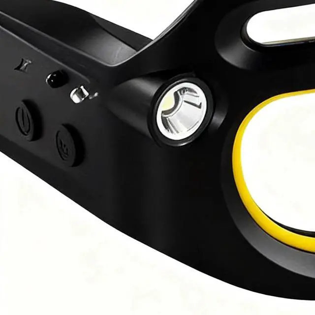Alt view image 5 of 7 - LED Glasses Rechargeable Headlight Glasses with Motion Sensor 5 Modes Light Up