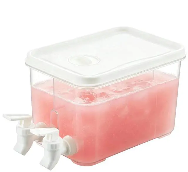 Alt view image 3 of 7 - 3L Fridge Water Dispenser, Plastic Drinks Dispenser with Tap for Cold Drinks