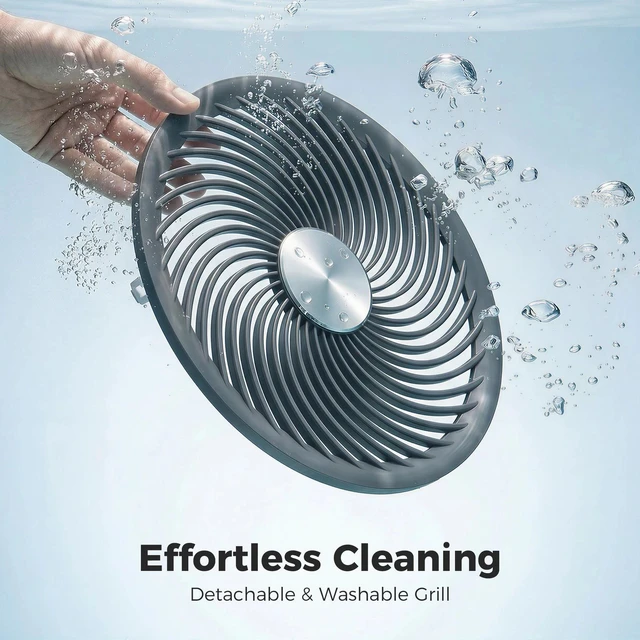 Alt view image 7 of 7 - 20dB Standing Fan, 70°+90° Auto Oscillating Fan with 8 Speeds