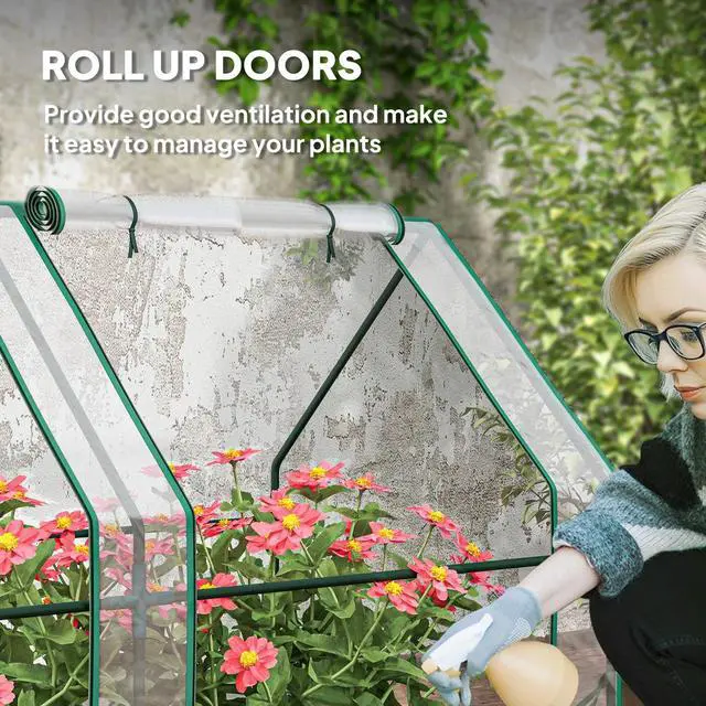 Alt view image 6 of 7 - Portable Greenhouse Flower Green House Clear