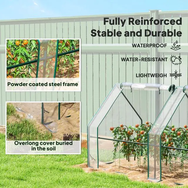 Alt view image 4 of 7 - Portable Greenhouse Flower Green House Clear