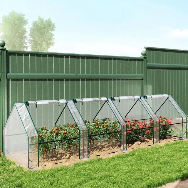 Alt view image 7 of 7 - Portable Greenhouse Flower Green House Clear