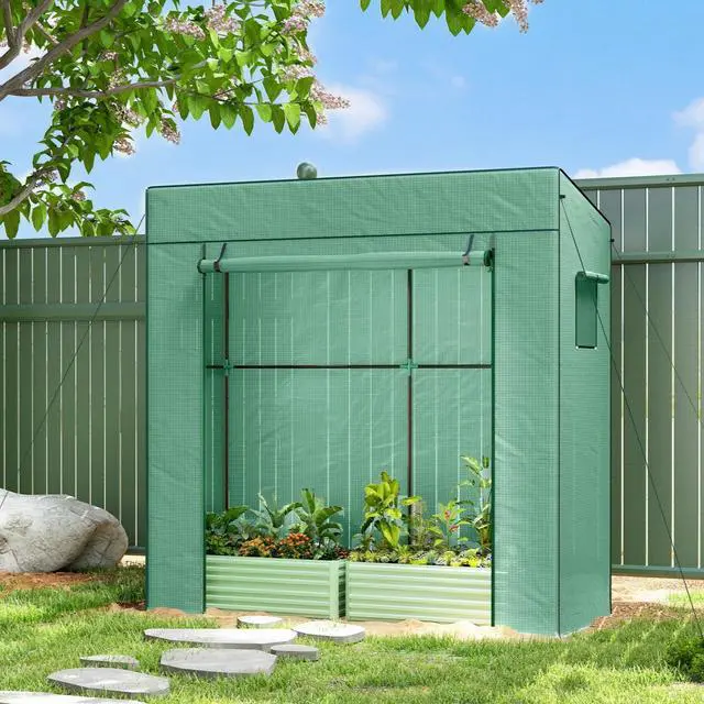 Main image of Tomato Greenhouse Reinforced PE Cover Walk-in Green House