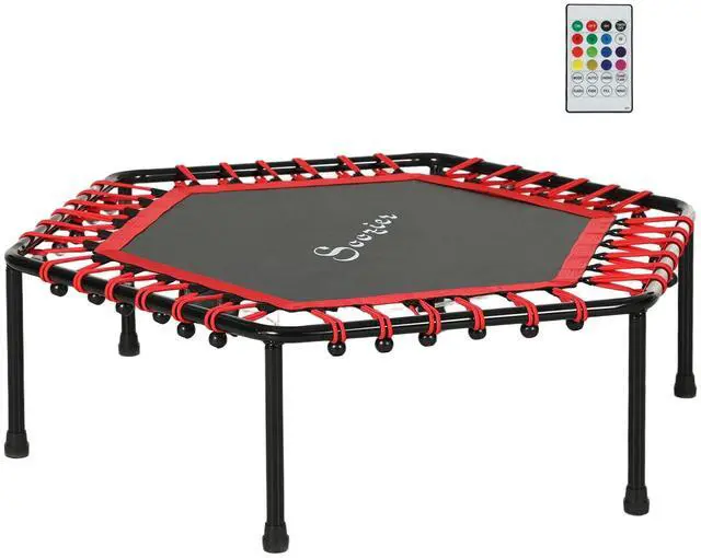 Alt view image 5 of 7 - 45" Bungee Rebounder Trampoline with LED Lights