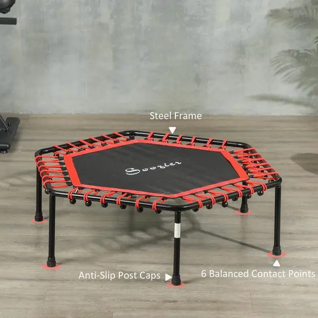 Alt view image 6 of 7 - 45" Bungee Rebounder Trampoline with LED Lights