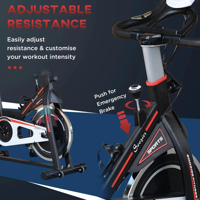 Alt view image 5 of 7 - Upright Stationary Exercise Bike Indoor Cycling Bicycle