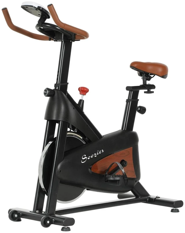 Alt view image 7 of 7 - Indoor Exercise Bike, Quiet Stationary Bike for Home Gym Cardio Workout, Black