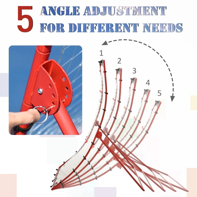 Alt view image 4 of 7 - 5 Angles Adjustable Rebounder Goal, Baseball/Football Daily Training
