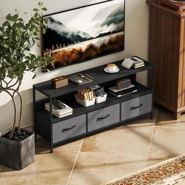 Alt view image 6 of 7 - TV Stand with Charging Station and Storage