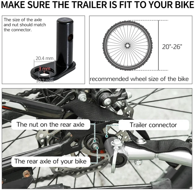 Alt view image 7 of 7 - Bicycle Bike Cargo Trailer Garden Utility Cart Carrier Tool w/ Rain Cover