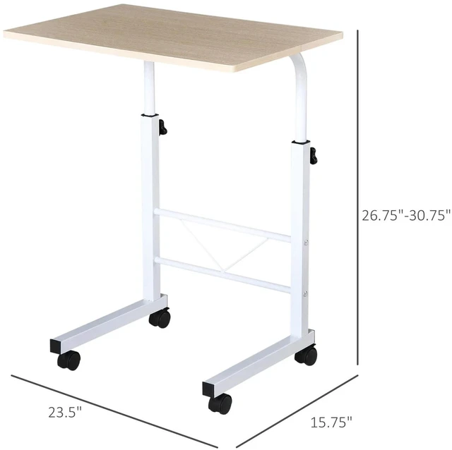 Alt view image 6 of 7 - C-Shaped Mobile Sofa Side Table Home Rolling Laptop Cart for Living Room Bedroom