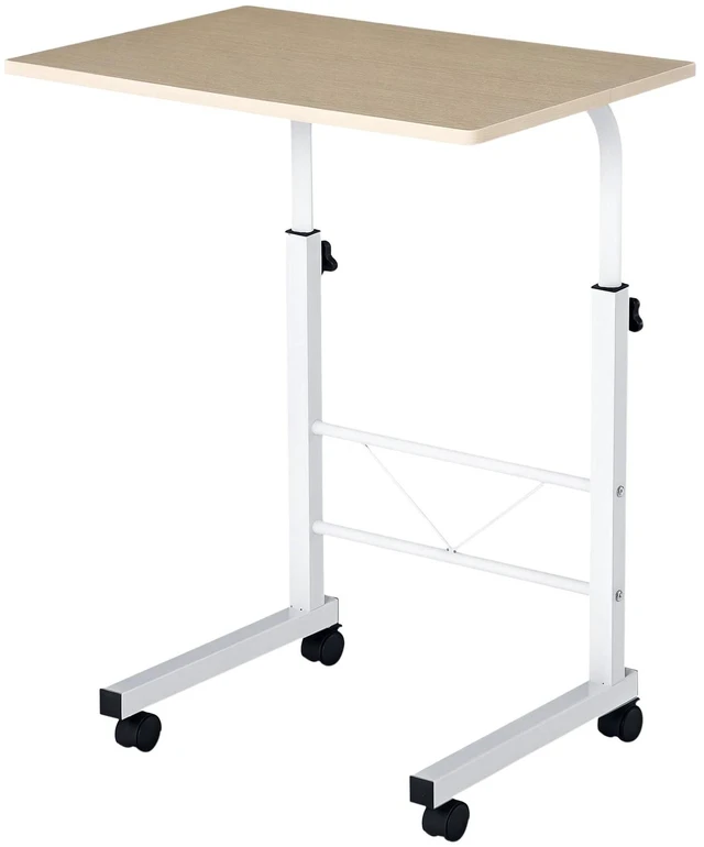 Alt view image 7 of 7 - C-Shaped Mobile Sofa Side Table Home Rolling Laptop Cart for Living Room Bedroom