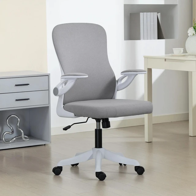 Alt view image 6 of 7 - Office Chair, Desk Chair with Lumbar Support, Grey