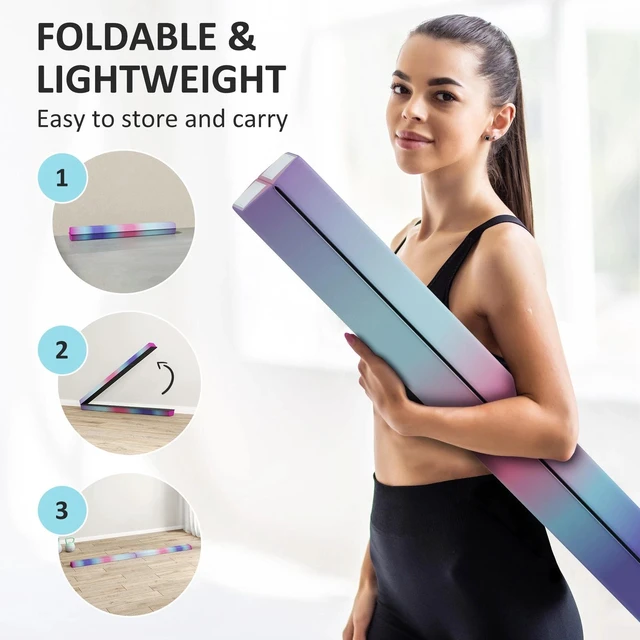 Alt view image 2 of 7 - 7.7ft Folding Balance Beam with Anti-Slip Bottom, Multi
