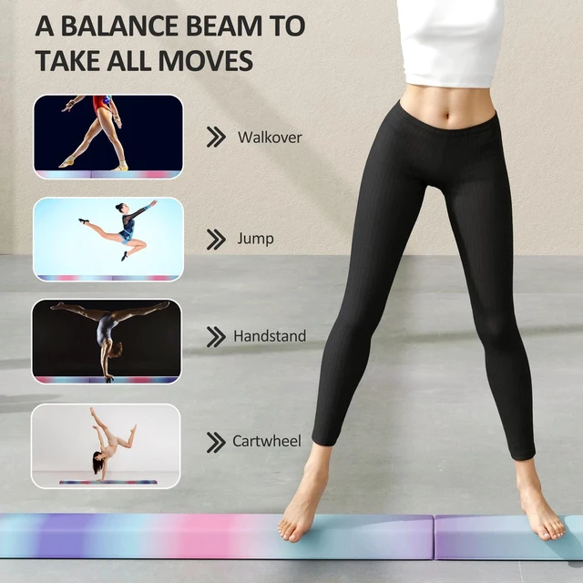 Alt view image 4 of 7 - 7.7ft Folding Balance Beam with Anti-Slip Bottom, Multi