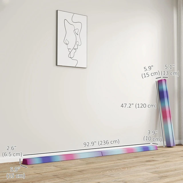 Alt view image 5 of 7 - 7.7ft Folding Balance Beam with Anti-Slip Bottom, Multi