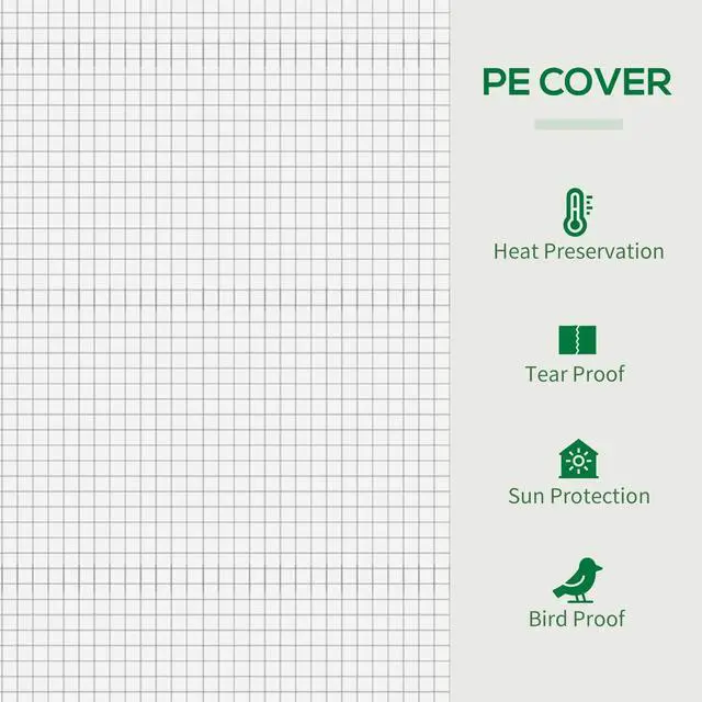 Alt view image 3 of 7 - 200x76x168cm Walk-in Garden Greenhouse Tomato Plant House Durable Frame