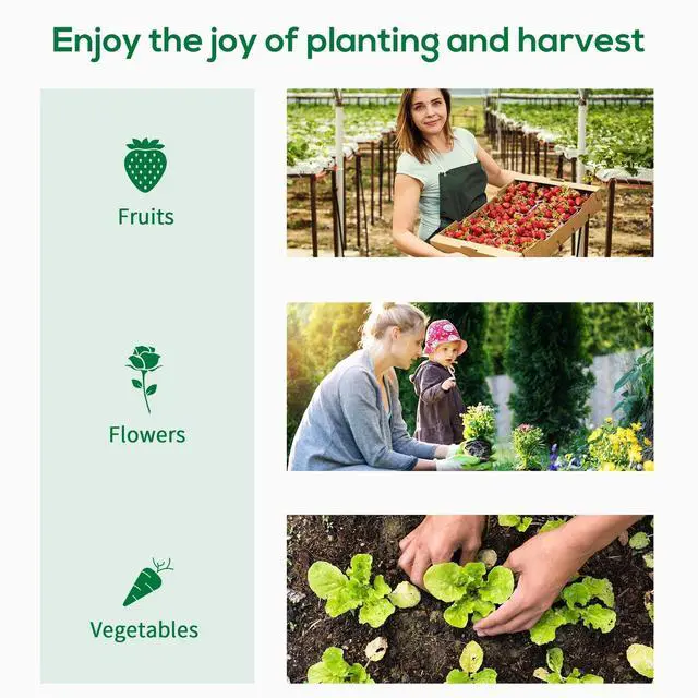 Alt view image 4 of 7 - 200x76x168cm Walk-in Garden Greenhouse Tomato Plant House Durable Frame
