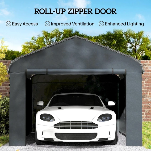 Alt view image 5 of 7 - Replacement Canopy Cover Sidewalls for 12' x 20' Carport