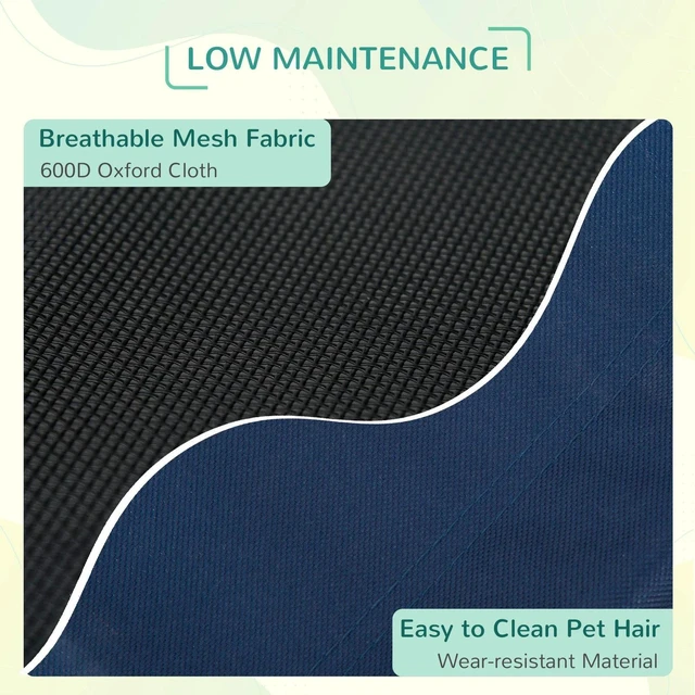 Alt view image 4 of 7 - Elevated Pet Bed Dog Cat Cot Cooling Camping Pet Cozy Lounger Sleeper