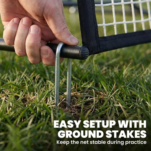 Alt view image 5 of 7 - Soozier 2-in-1 Portable Soccer Rebounder Net, Foldable Bounce Back Net