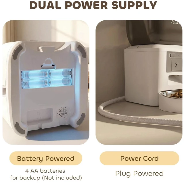 Alt view image 6 of 7 - PawHut Automatic 8L Cat Feeder with Camera, 2.4G WiFi, Smart APP Control
