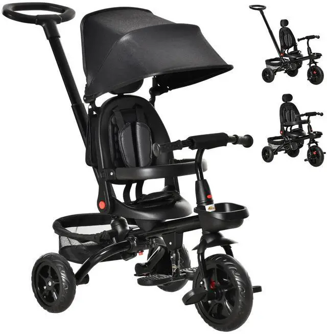 Main image of Baby 4 in 1 Tricycle w/ Reversible Angle Adjustable Seat Removable Handle