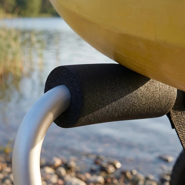 Alt view image 6 of 7 - Rolling Kayak Cart Canoe Carrier Trolley Trolley Transport Cart Wheel