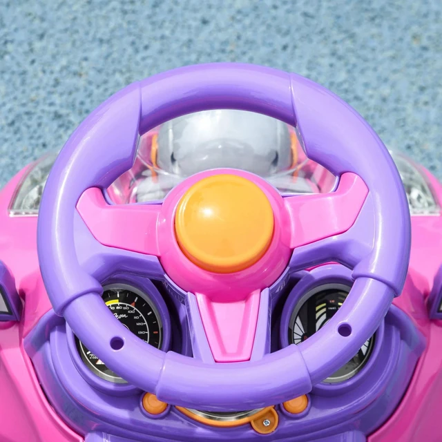 Alt view image 7 of 7 - 3 in 1 Kids Push Car Toddler Sliding Car, Pink