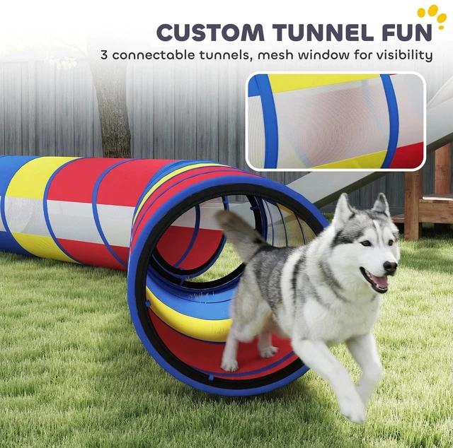 Alt view image 6 of 7 - PawHut Dog Agility Training Equipment, 11-Piece Dog Obstacle Course