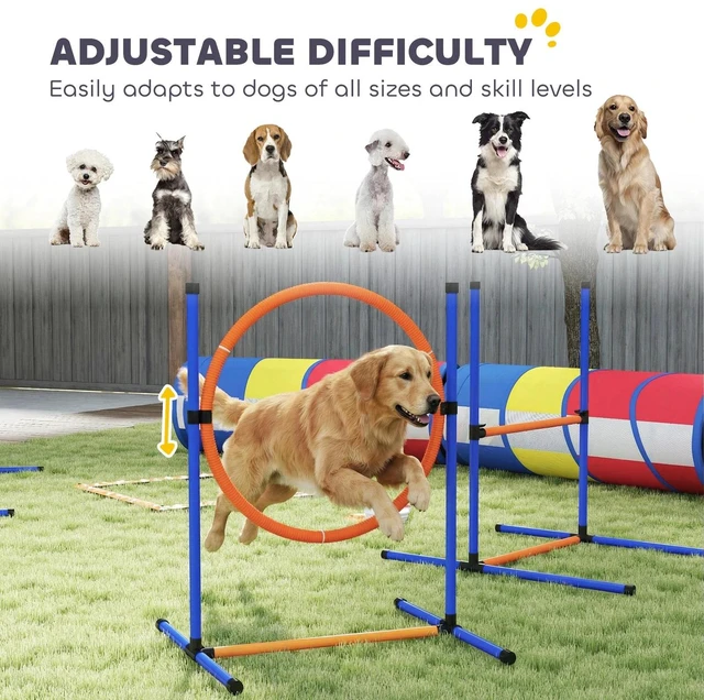 Alt view image 3 of 7 - PawHut Dog Agility Training Equipment, 11-Piece Dog Obstacle Course