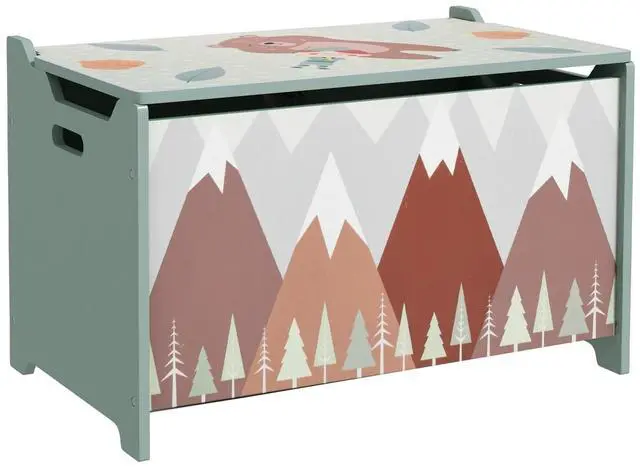 Alt view image 7 of 7 - Toy Box with Lid, Toy Chest Storage Organizer, Green