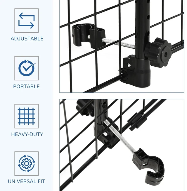 Alt view image 4 of 7 - 36"-57" Adjustable Vehicle Pet Barrier Dog Fence for SUV Vans Trucks