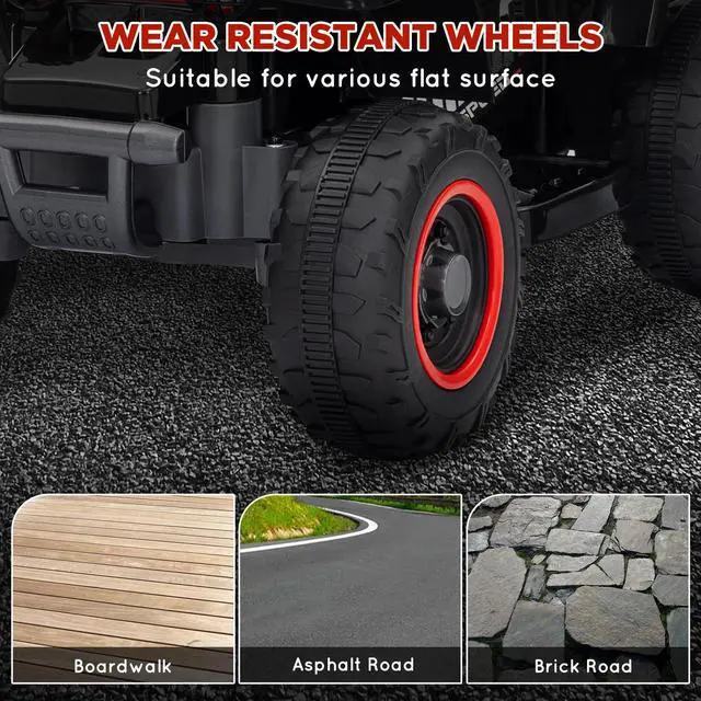 Alt view image 5 of 7 - 6V Kids ATV Battery Powered Quad with Headlights
