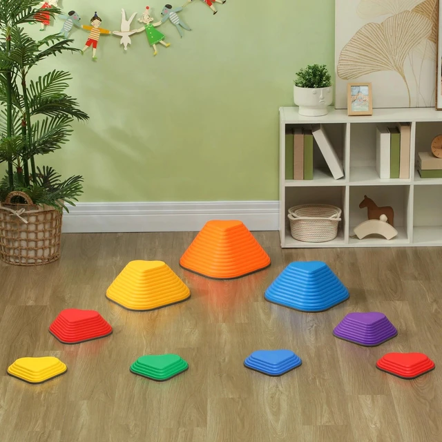 Alt view image 3 of 7 - 9PCs Non-Slip Stackable Kids Stepping Stones