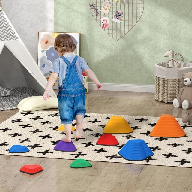 Main image of 9PCs Non-Slip Stackable Kids Stepping Stones