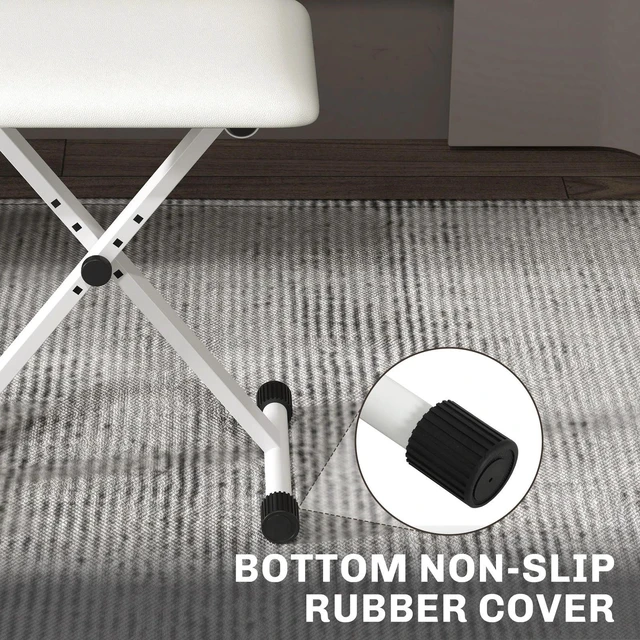 Alt view image 6 of 7 - Adjustable Piano Bench, X-Style Folding Piano Stool