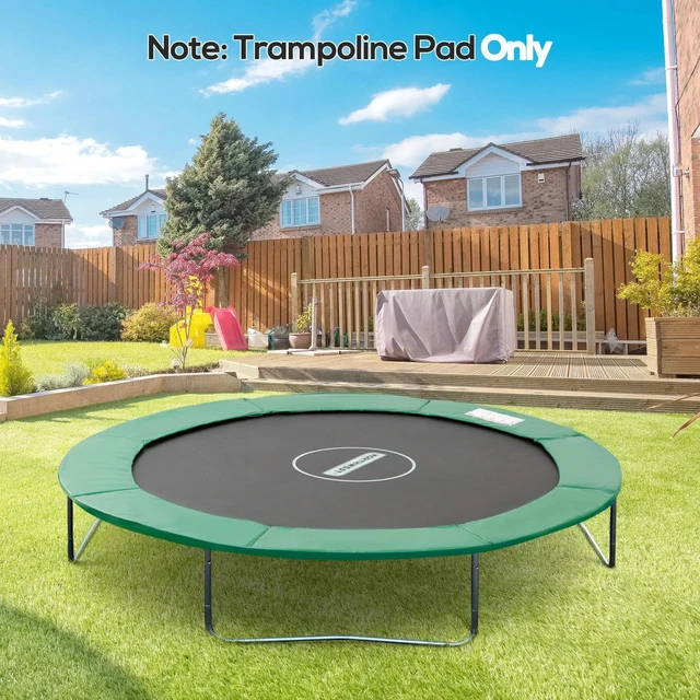 Main image of 8ft Trampoline Pad Spring Safety Replacement Gym Bounce Jump Cover Blue