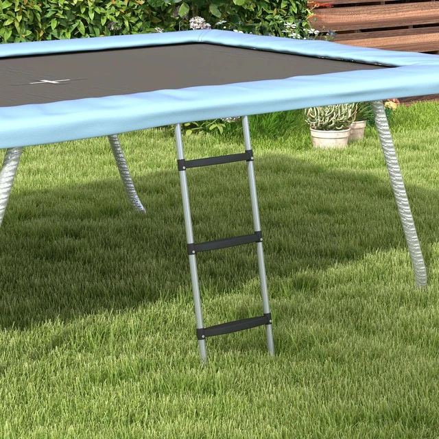 Main image of 2 Steps/3 Steps Galvanised Steel Trampoline Ladder Climbing
