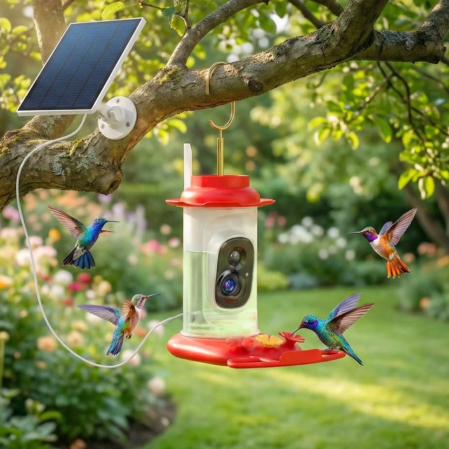 Main image of PawHut Smart Bird Feeder with 2K HD Camera, Bird Feeder Camera AI Identify